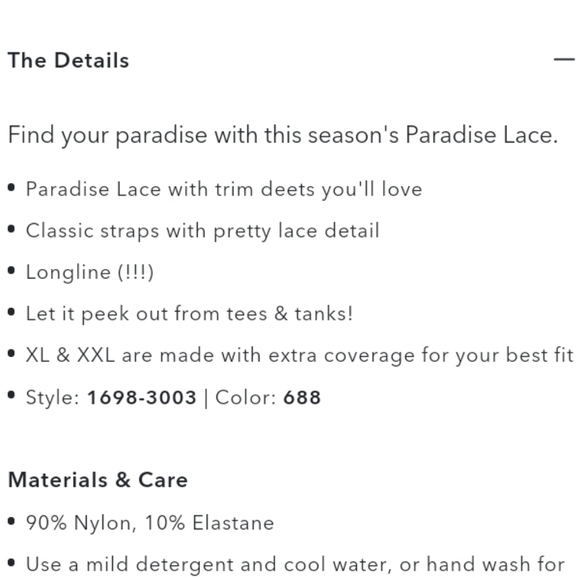 SOLD; NWOT Aerie Paradise Lace Padded Plunge Bralette - Picture 5 of 5